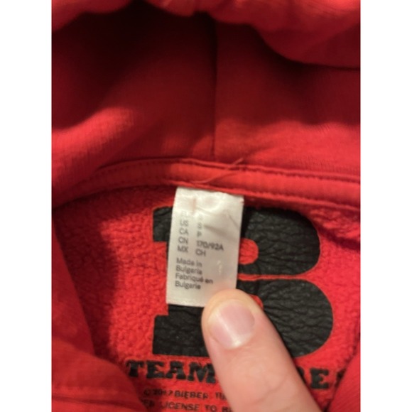 Justin Bieber Purpose‎ Tour Stadium Tour Concert Band Hoodie 2017 size Small - Picture 6 of 11